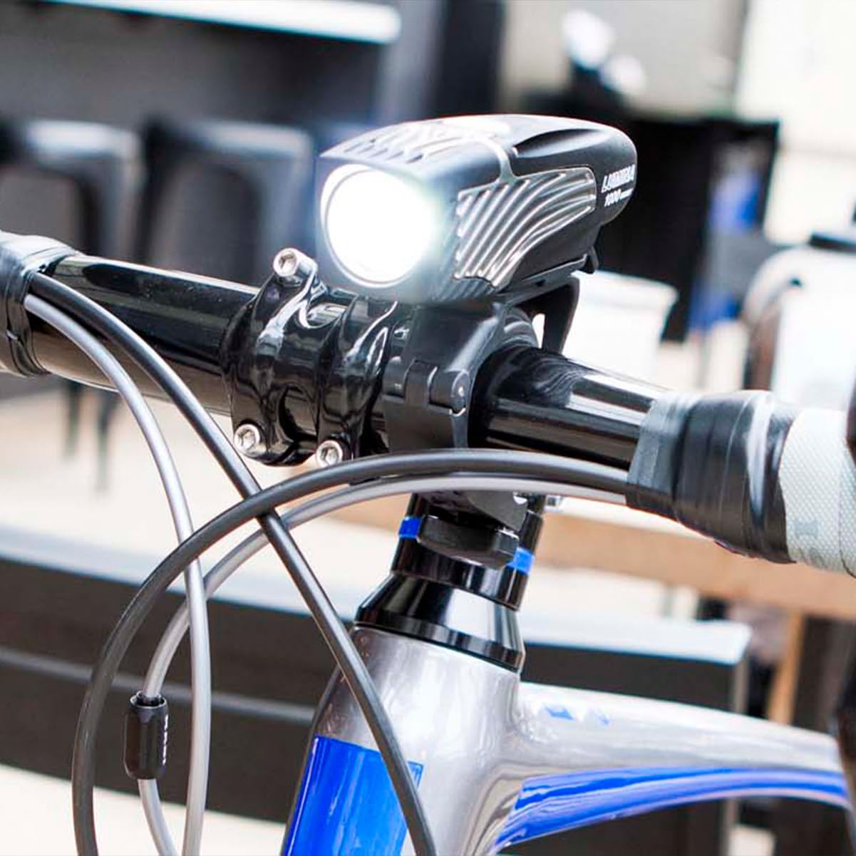 NiteRider Lumina 1000 Boost Front Bike Light Sabre 110 Rear Bike Light Combo Pack- LED USB Rechargeable Bicycle Headlight Water Resistant Mountain Road City Commuting Cycling Safety