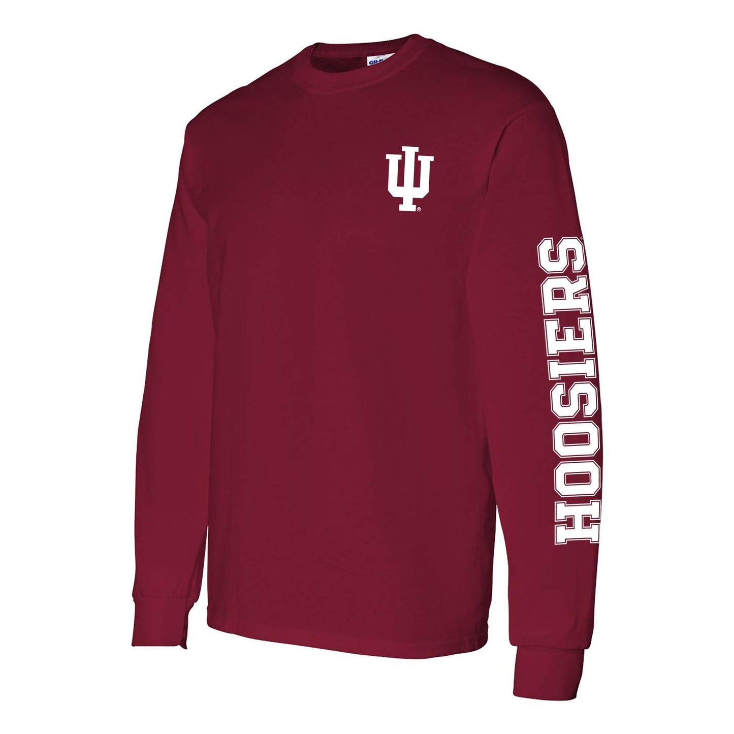 AL1120 - Indiana Hoosiers Double Sleeve Print Long Sleeve - Medium - Cardinal