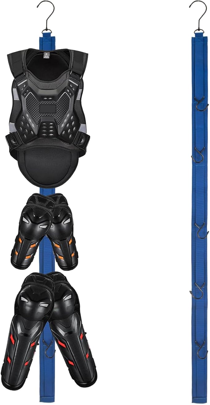 1 PACK Hockey Drying Rack,Hockey Equipment Gear Drying Rack,Portable Sports Gear Organizer Hanging Straps,Ice Goalie Hockey Gifts For Boys Football Baseball Catcher.Outdoor Camping Must Haves (Blue)