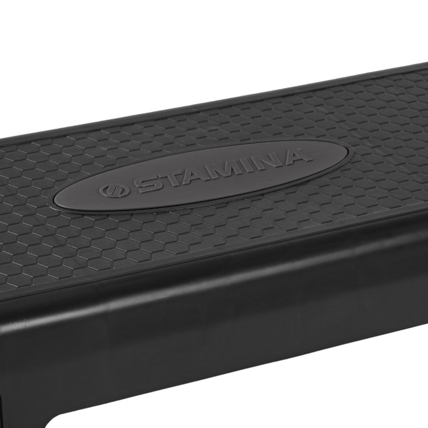 Stamina Adjustable Aerobic Step Multipurpose Home Gym Strength Training and Cardio Endurance Full Body Workout Equipment, Black/Gray