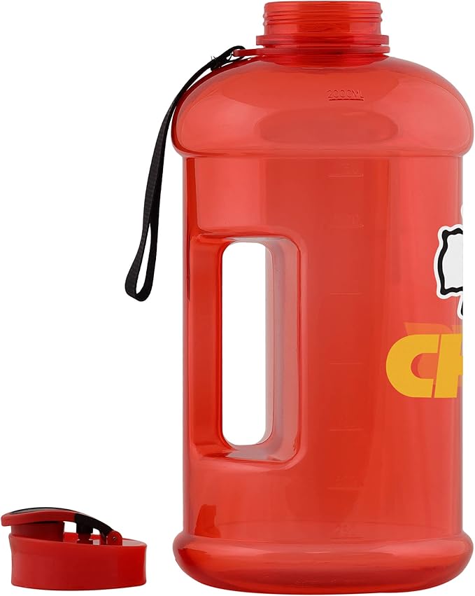 FOCO NFL Team Logo 2L Plastic Clear Large Sports Water Bottle