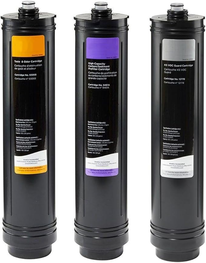 Set of 3 filters. (Part No. 9461 Purple, 9306 Orange & 12778 Silver)