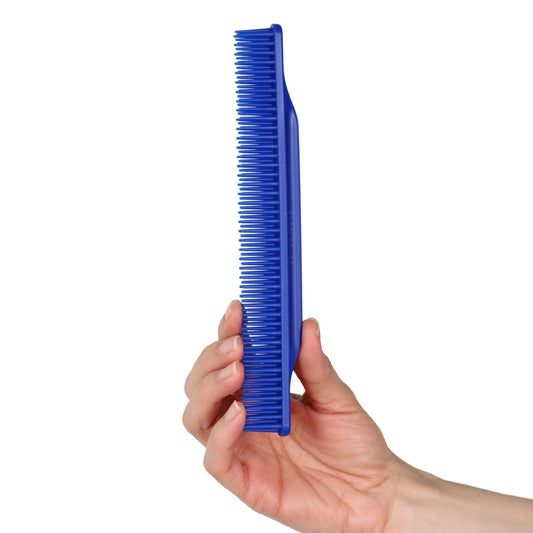 Allegro Combs 3-Row Detangling Comb, Wide Tooth Curl Defining Brush, Perfect for Curly Hair Stylists, Made in USA, Royal Blue, 1 Piece (#70)