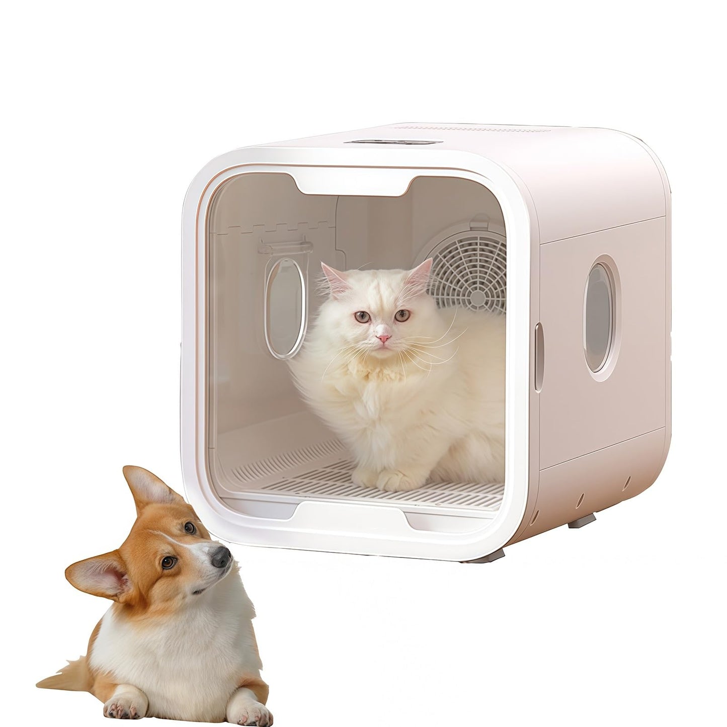WENMEE Automatic Pet Dryer Box(for Dogs) - Fast and Quiet Drying, Ionic Care, Suitable for Small and Medium Pets, 72L
