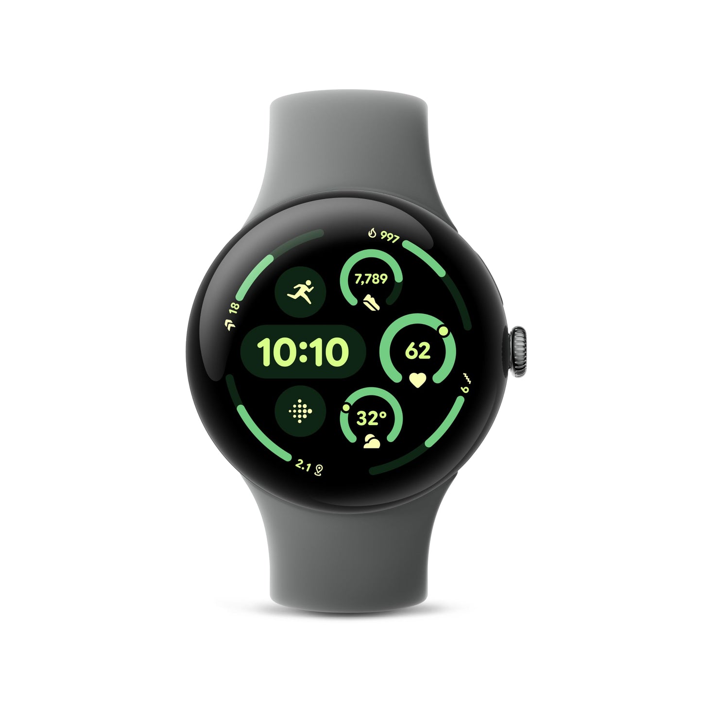 Google Pixel Watch 3 (45mm) Latest Model - Android Smartwatch, Heart Rate Tracking, Fitbit Advanced Running, Fitness Insights, 24-Hour Battery - Matte Hazel Aluminum Case - Hazel Band - Wi-Fi