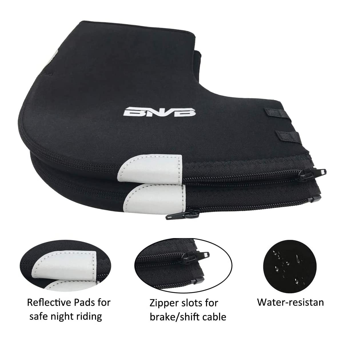 BNVB MTB Handlebar Cover Winter Cold Weather Cycling Hand Warmer Gloves Windproof Unisex Bicycle Handlebar Mittens for Mountain Bike