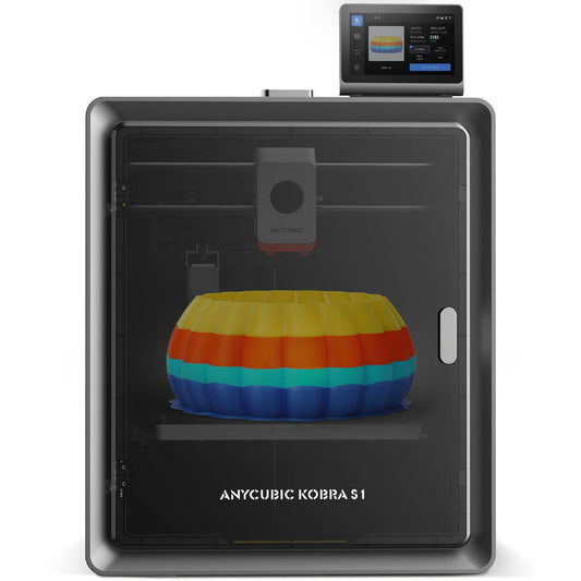 Anycubic 3D Printer Kobra S1 Only, Support Multi Color Printing Needs ACE Pro, Max 600mm/s High Speed High Precision Works Right Out of Box, Core XY Structure Esay to Use 9.8"x9.8"x9.8"
