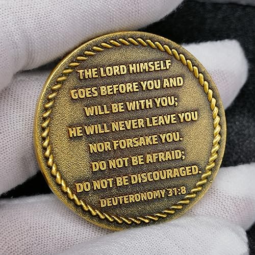 Anchored in Christ Challenge Coin A Symbol of Faith and Strength Christian Pocket Hug Token (Pack of 3)