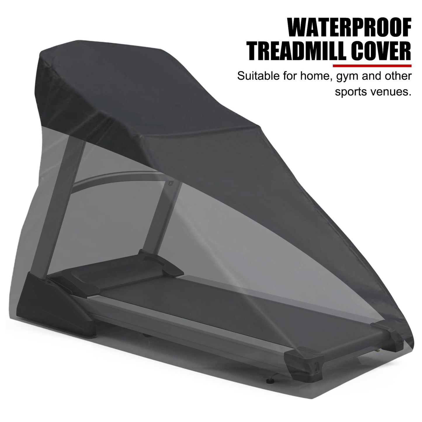 EVTSCAN 79x37x59 in Universal Waterproof Cover for Folding Treadmill or Exercise Bikes, 210D Oxford Cloth with Silver PU Coating, Full Coverage, Easy to Clean for Home Gym Indoor Outdoor