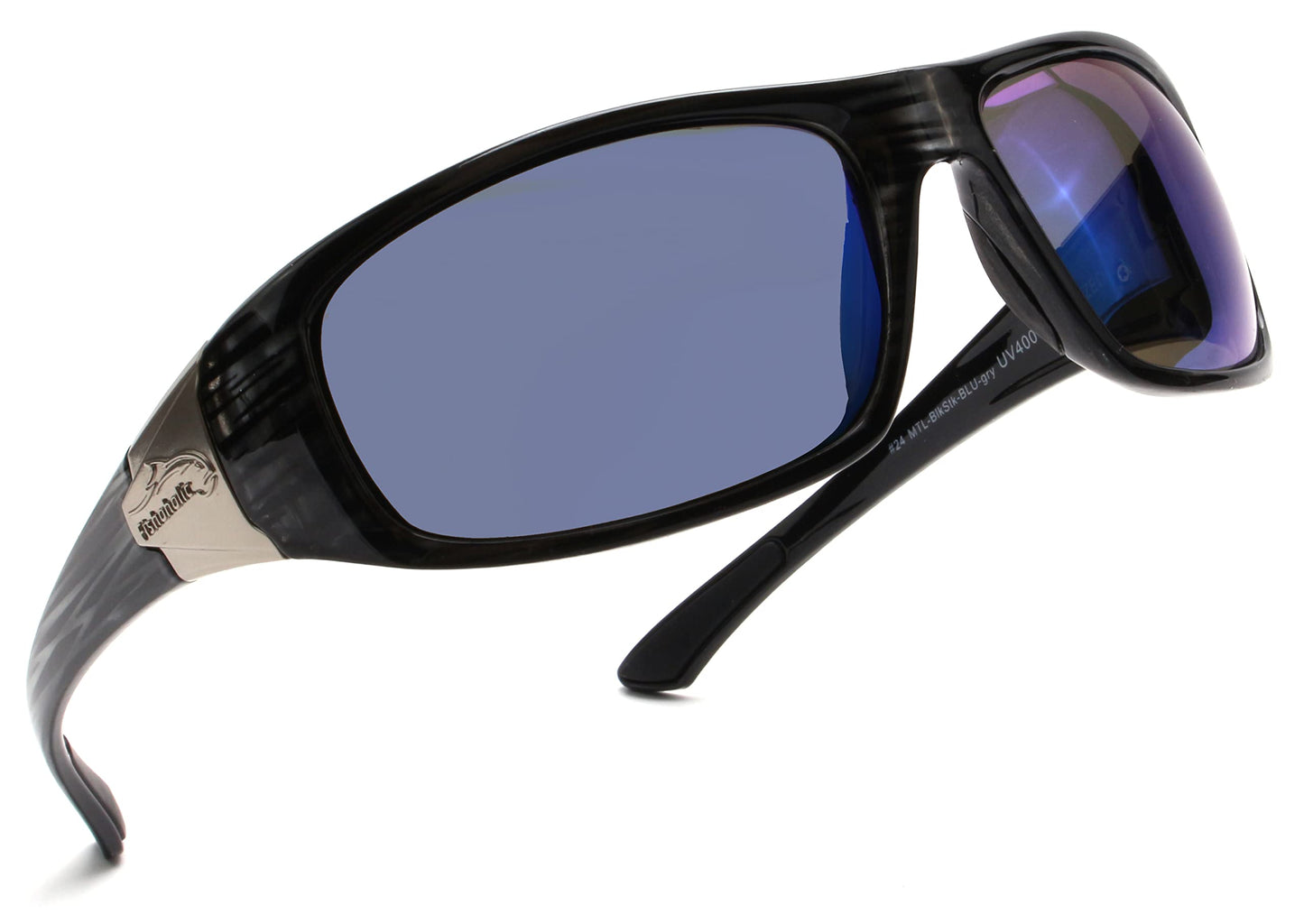 Fishoholic Polarized Fishing Sunglasses (9 Options) - Free Hard Case & Pouch - UV400 Great Fishing Gift for Father Men Women (Blue Mirror)
