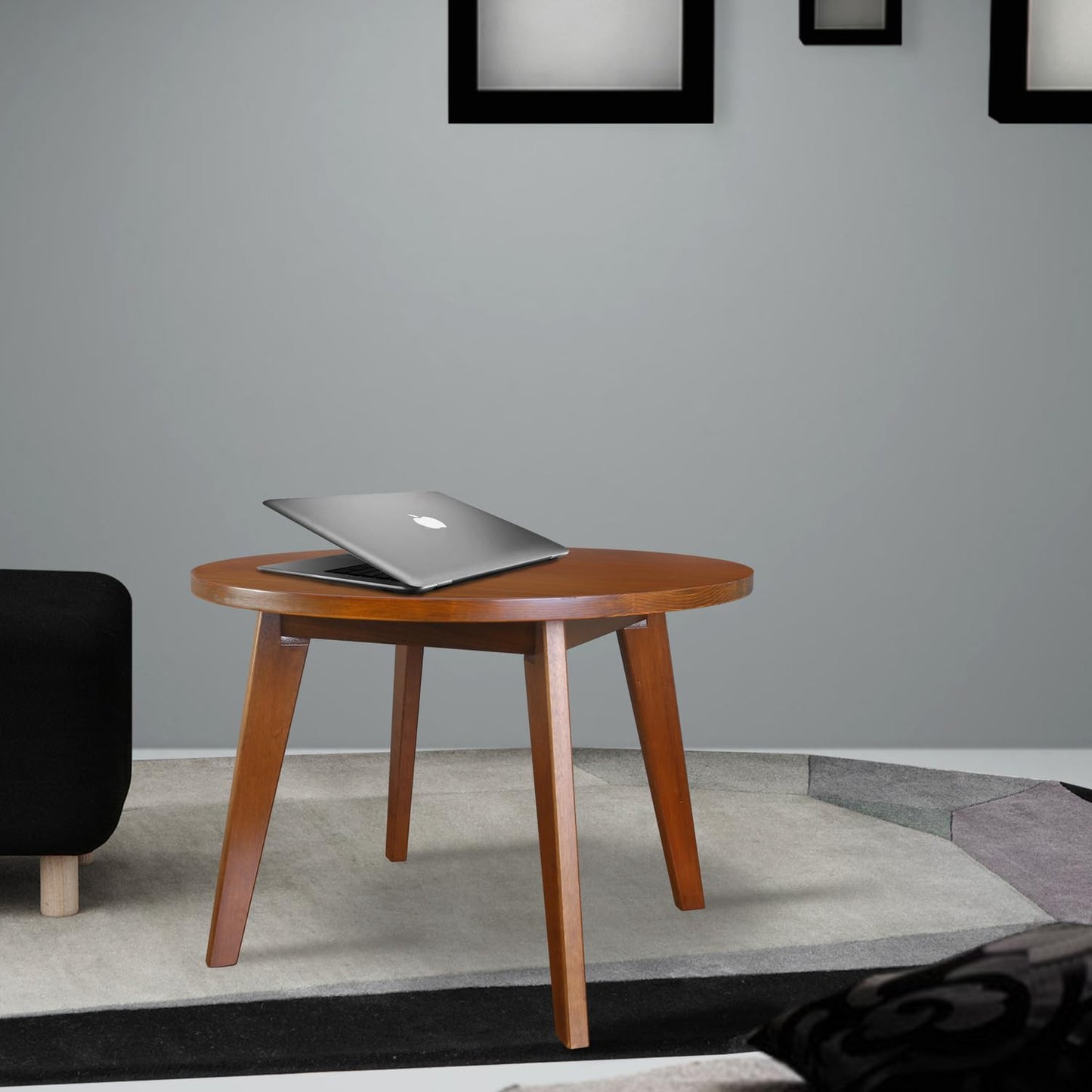 American Trails Genuine 100% Hardwood Round Coffee Table - Hand-Wiped Sweet Oak
