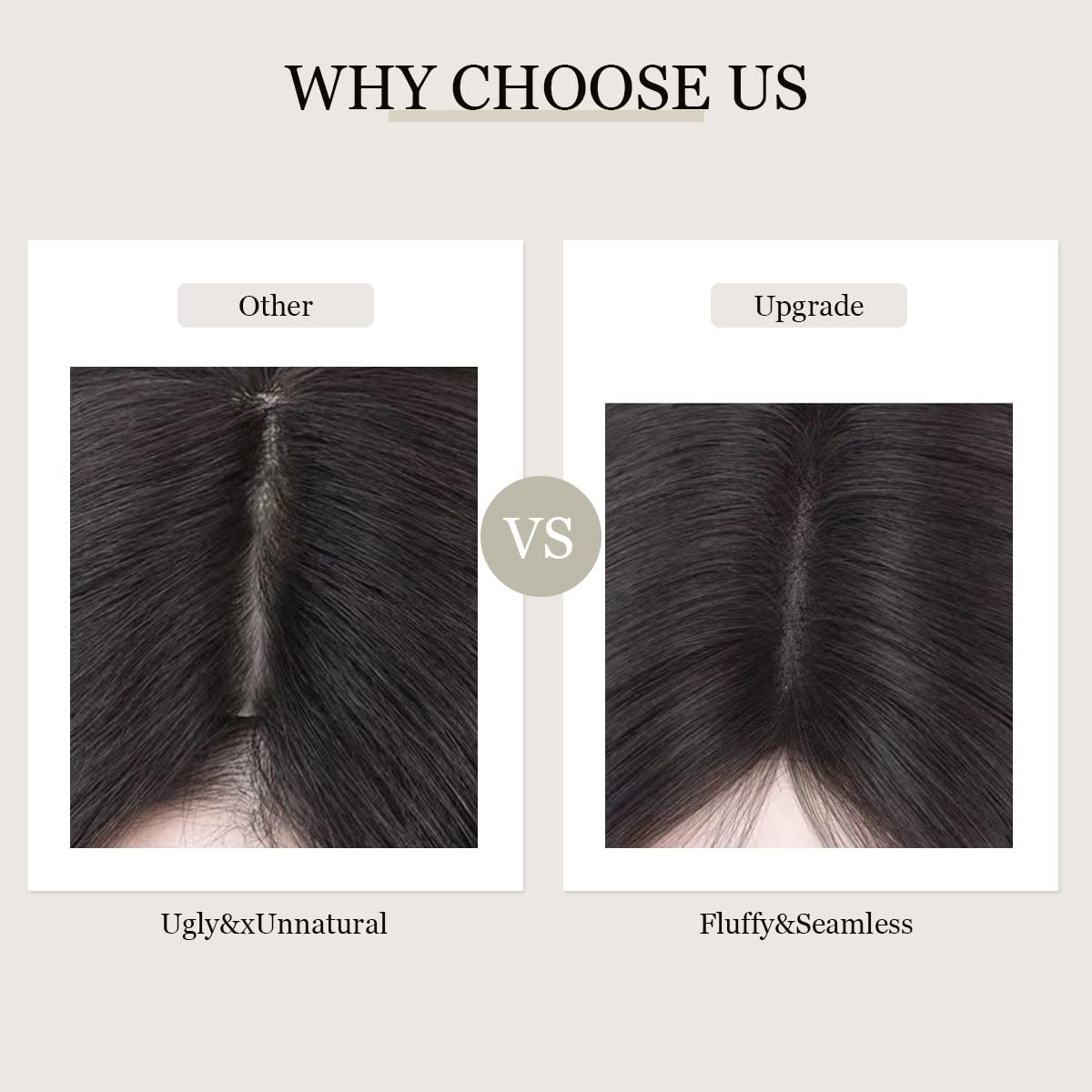 Aimeolyn Real Human Hair Toppers for Women - No Bangs, Premium Remy Hair, Lace Base, 12inch