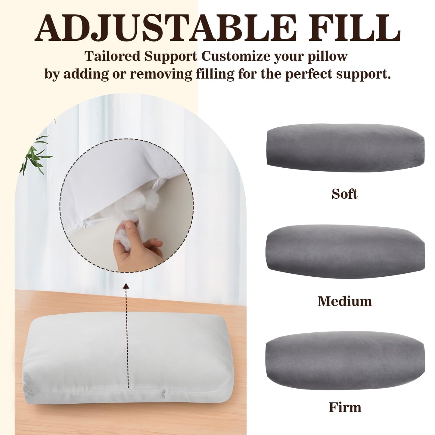 AHUAWA Recliner Headrest Pillow, Adjustable Neck & Head Support Pillow, Soft Velvet Non-Slip Headrest for Recliner, Couch, Chair, Sofa