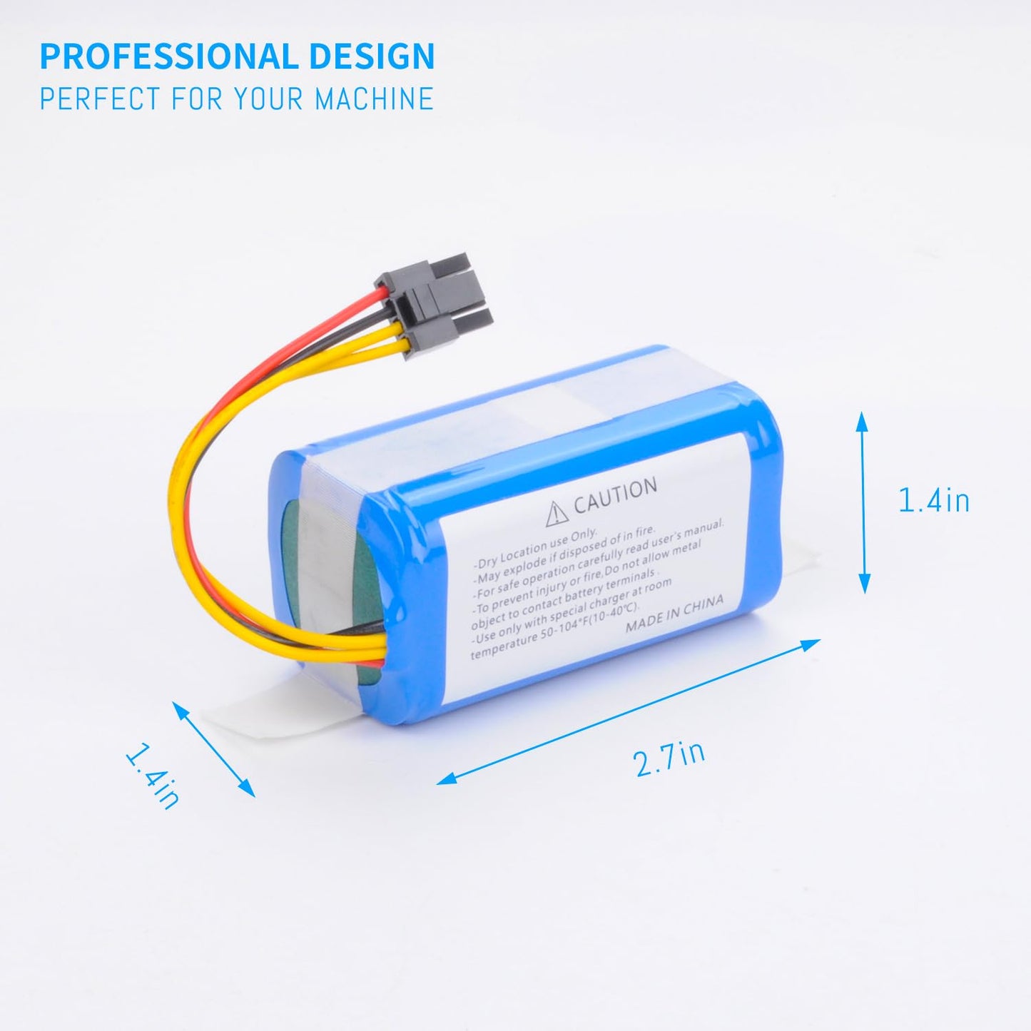 ANCBD P10 Replacement Vacuum Robot Battery for AIRROBO Vacuum Cleaner 14.4V 3400mAh