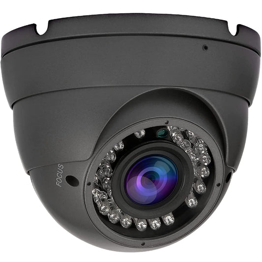 Anpviz Analog CCTV Camera HD 1080P 4-in-1 (TVI/AHD/CVI/960H CVBS) Security Dome Camera 2.8-12mm Varifocal Lens Video Surveillance, Weatherproof Metal Housing 36 IR-LEDs Day & Night (Grey)