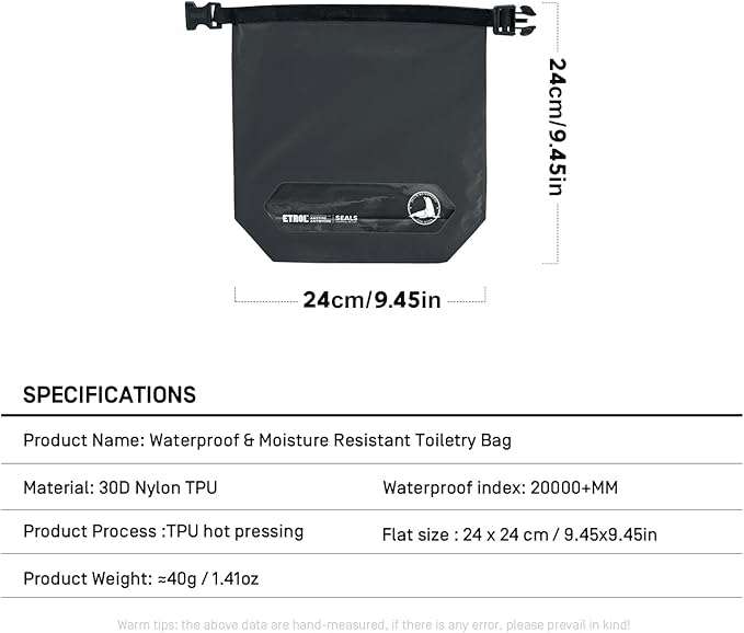 Waterproof Dry Bag for Women Men, Ultralight Dry Sack with Transparent Window, Outdoor Bags Keep Gear Dry for Kayaking Rafting Boating Beach Surfing Swimming Canoe Camping Hiking Fishing Ski, Gray