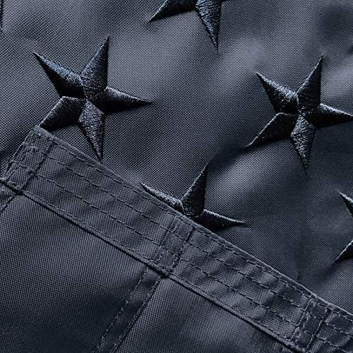 All Black American Flag 3x5 Ft US Flag, Embroidered Stars, Sewn Stripes, Brass Grommets Blackout Tactical US Black Flag, Heavy Duty USA Flags