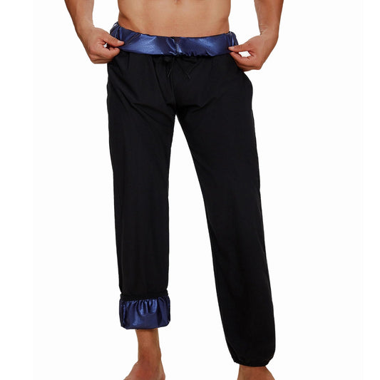 Sauna Shorts for Men Sweat Pants with Drawstring, Heat Trapping Sweat Shorts Sauna Suit for Men Workout Gym Exercise