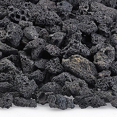 American Fireglass Small Lava Rock, 1/8" - 1/2" | Use in Fireplace, Fire Pit or Bowl | Outdoor & Indoor Volcanic Rock for Natural Gas or Propane Fires | Decorative Landscaping | 10 lb Bag