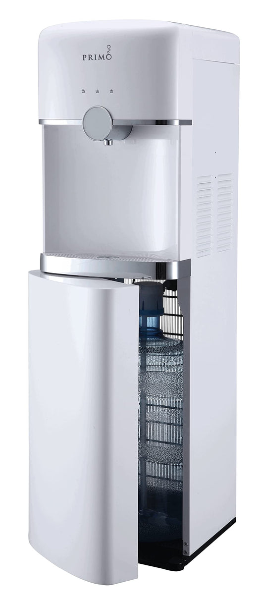 Primo Smart Touch Bottom-Loading Water Dispenser - 3 Temp (Hot-Cool-Cold) Water Cooler Water Dispenser for 5 Gallon Bottle, White, Touch Controls