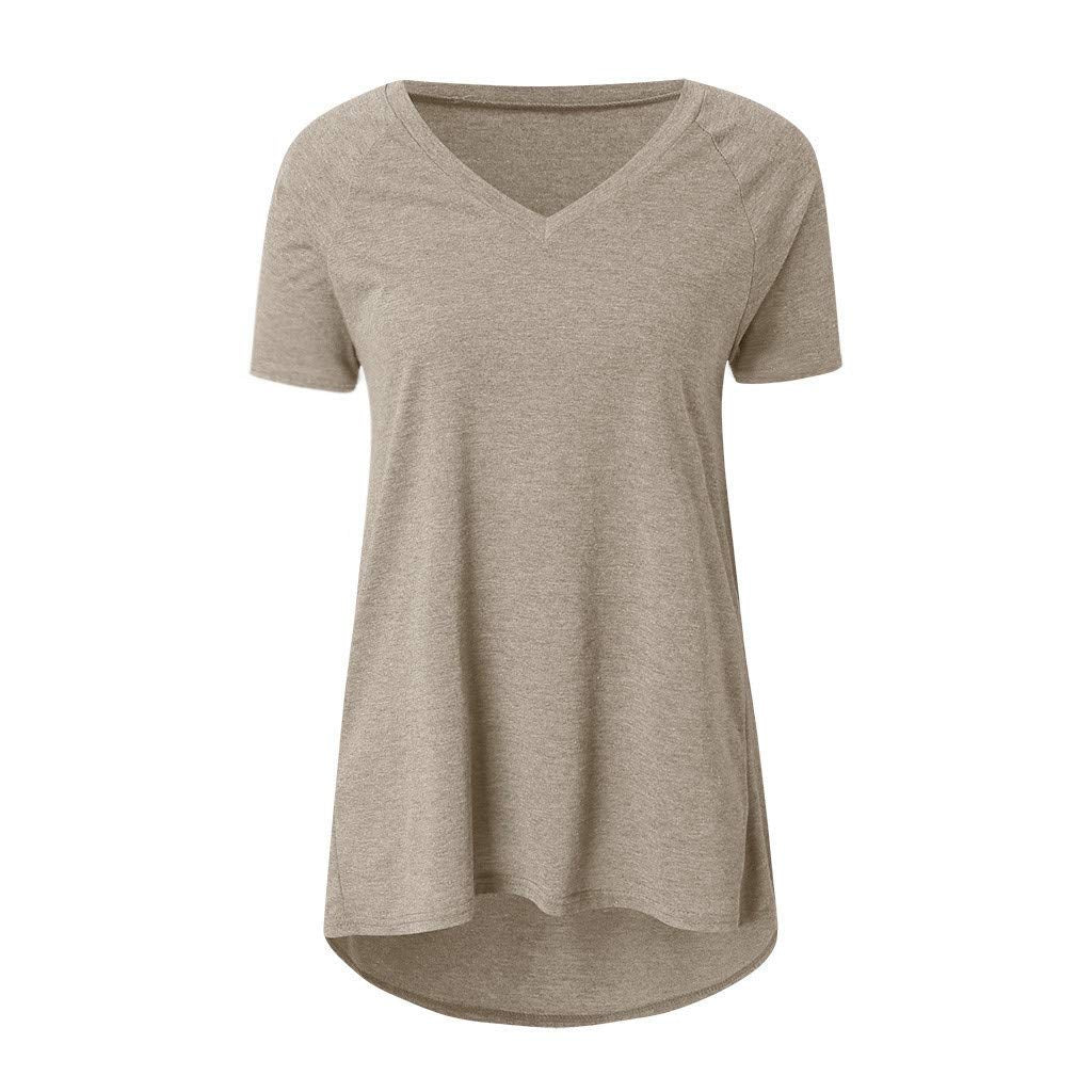 Aniywn Women's Plus Size Sweatshirt Tops Ladies Baggy Long Sleeve Thin Solid/Printing Pullover Blouse T Shirts