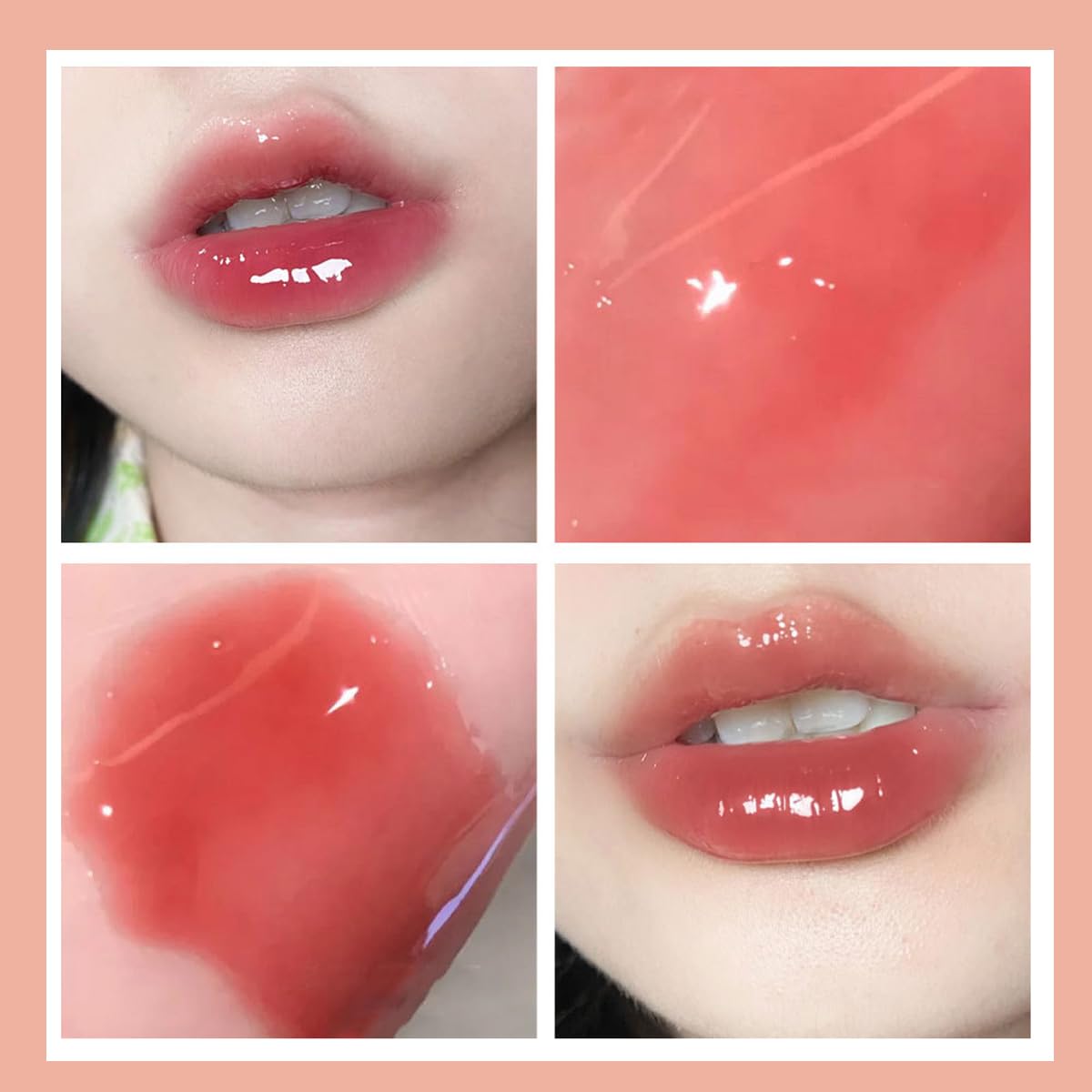 10 Colors Liquid Tint Stain,Korean Natural Moisturizing Lip Gloss, Long-Lasting&Non-Stick Cup,Multi-Use Lip and Cheek Tint Stain