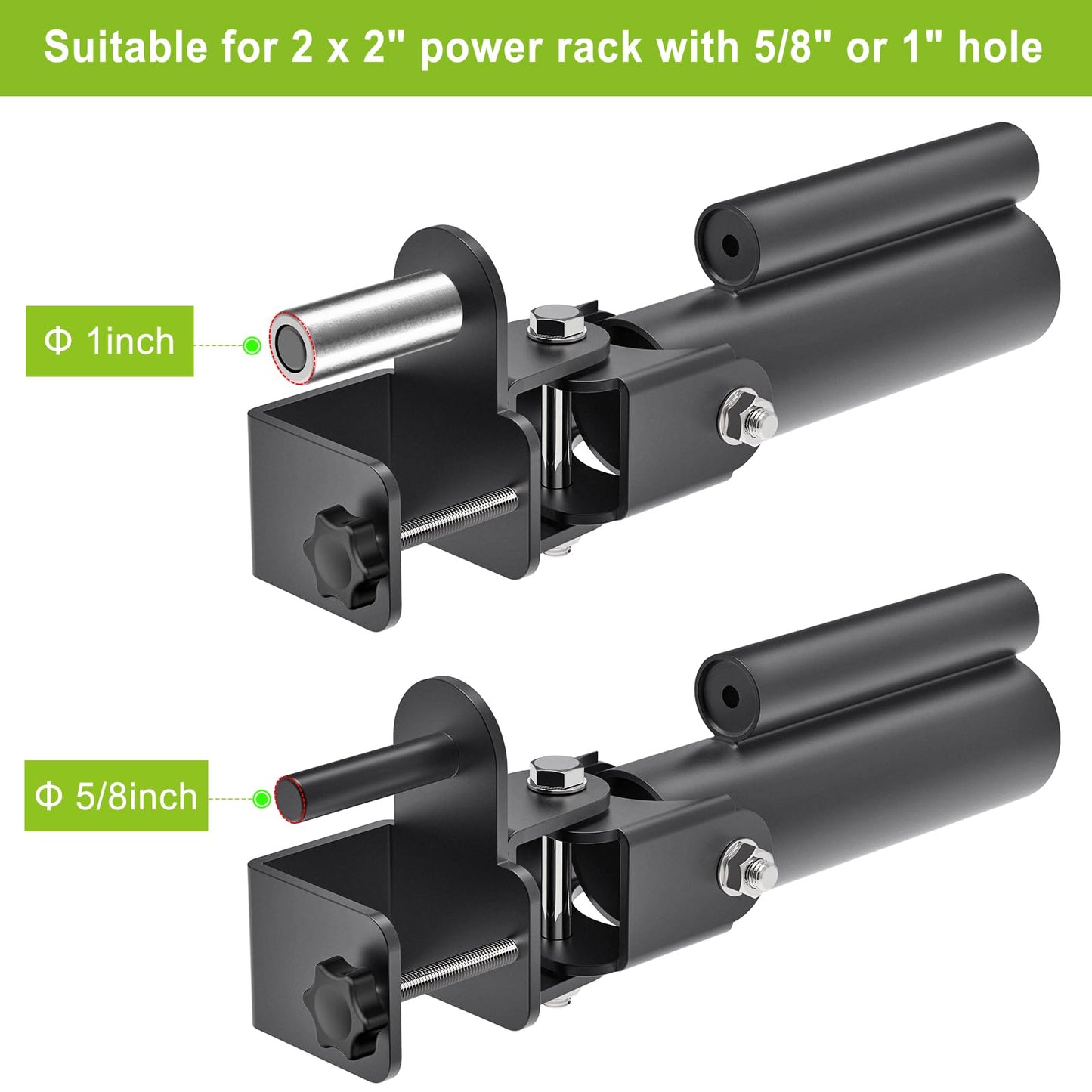 SELEWARE Ergonomic V Bar Row Landmine Handle & T Bar Row Landmine Attachment Combo for 1" Standard Bar and 2" Olympic Bars - Enhance Your Home Gym Power Rack