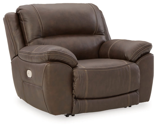 Signature Design by Ashley Dunleith Zero Wall Recliner with Power Headrest, Brown