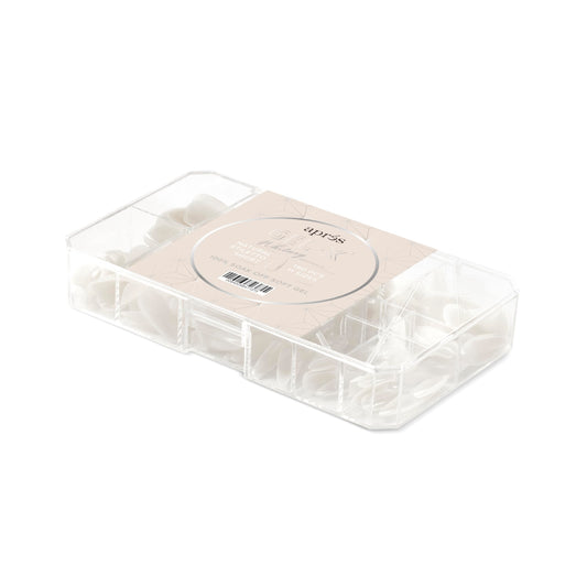 Apres Neutrals Gel-X Whitney Box Of Nail Tips, 11 Sizes 00-9, Soft Gel Tip Box (150pcs) (Natural Stiletto Short, 150)