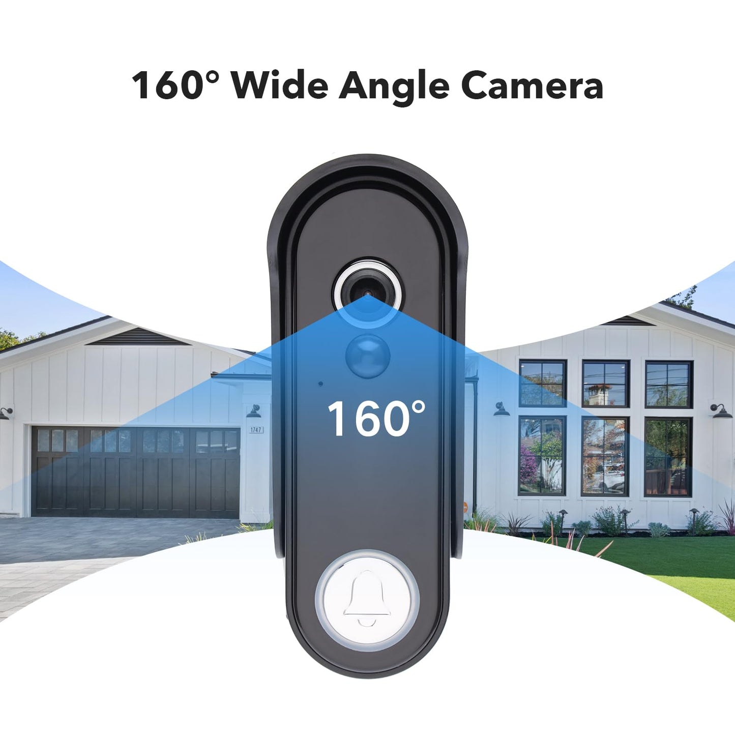 ACEBELL Wireless WiFi Video Doorbell Intercom System, 1080P Video Doorbell Camera with Monitor Wireless, Video Door Phone with 7''Touch Screen, Motion Detection, No Monthly Fees, APP Remote Control