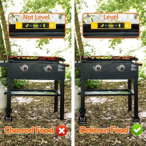 1/4" Griddle Leveling Shims Kit for Blackstone – 4-Pack Levels Leveler Tool for Precise Cooking – BBQ & Griddle Accessories for Black Stone, Grill Accessories, Electric Griddle - Made in USA