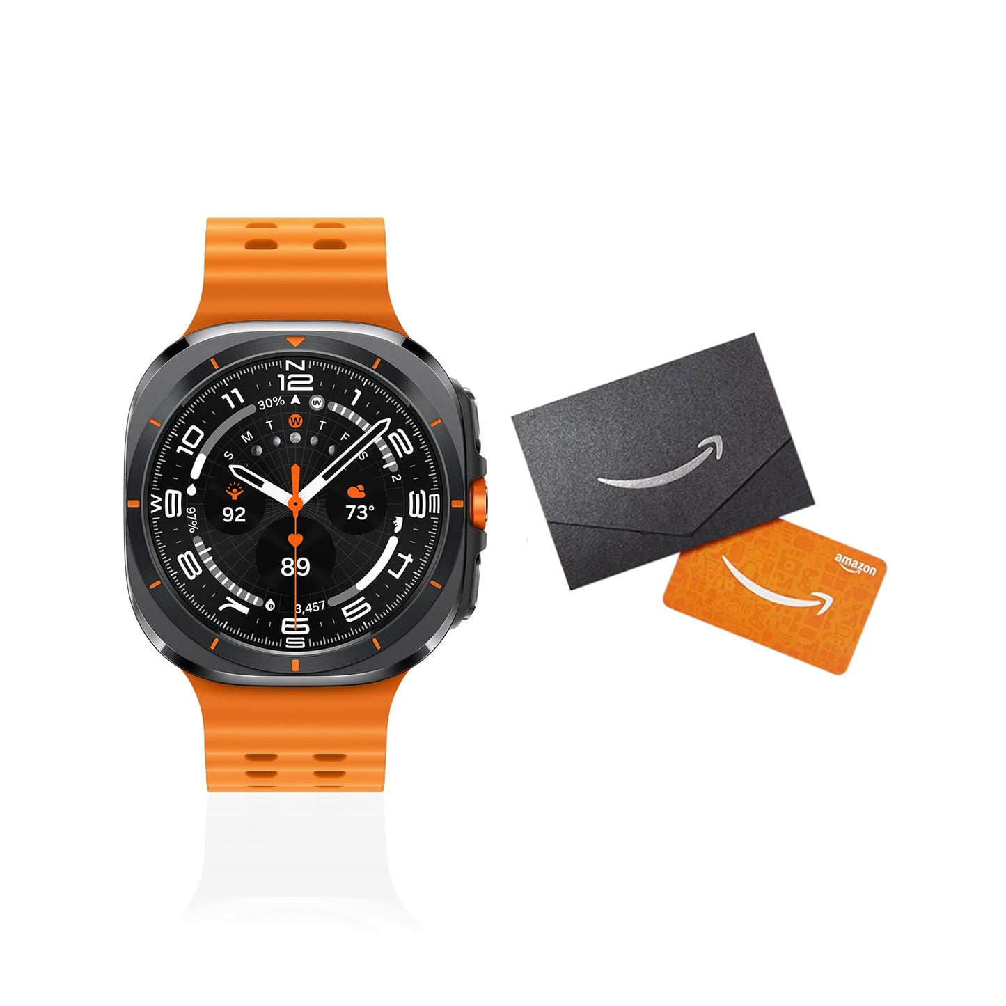 Samsung Galaxy Watch Ultra 47mm LTE Smartwatch + Gift Card, Titanium Casing, Advanced Sleep Coaching, Running Coach, Energy Score, GPS, 2025, Titanium Gray [US Version, 2Yr Warranty]