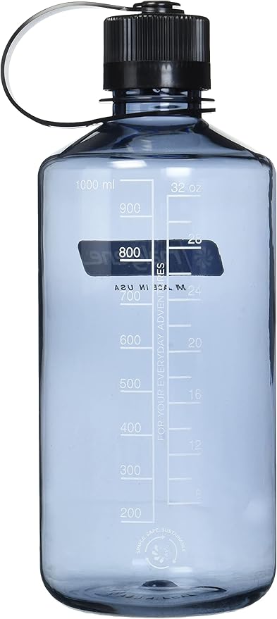 Nalgene Sustain Tritan BPA-Free Water Bottle Made with Material Derived from 50% Plastic Waste, 32 OZ, Wide Mouth