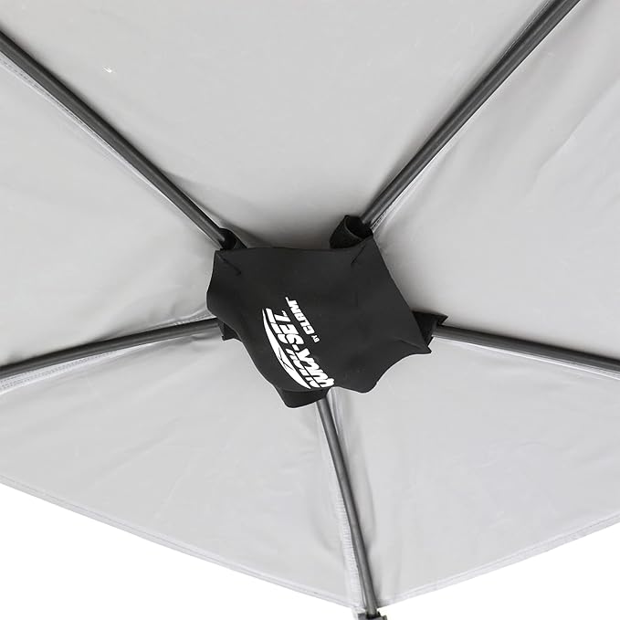 CLAM Quick-Set Escape Sport 11.5’ x 11.5’ Pop-Up Outdoor Camping Gazebo Instant Screen Tent 6-Sided Canopy Shelter with 6 Wind and Sun Panels, Gray