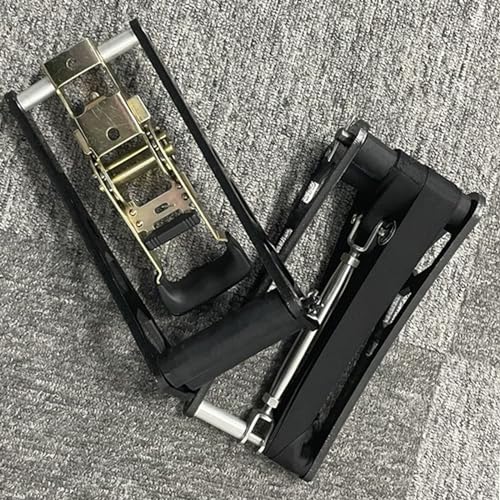 SOPOGER Archery Compound Bow Press - Portable Hand Held Bow Accessories for Compound Bow & Crossbow Aluminum Alloy Ratchet Bow Press Open Tool for Bow String Silencers Replacement (Black)