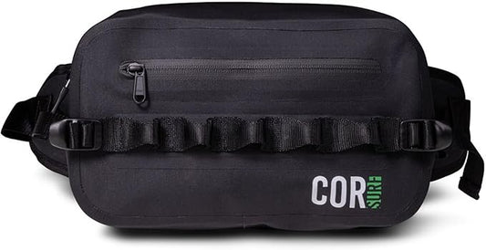 Waterproof Waist Pack 2.5L | Waterproof Belt Bag with Wide, Comfortable Waist Strap, Floating Waterproof Fanny Pack for Travel, Fly Fishing, Beach, Swimming, Paddleboarding, Kayaking (Black)