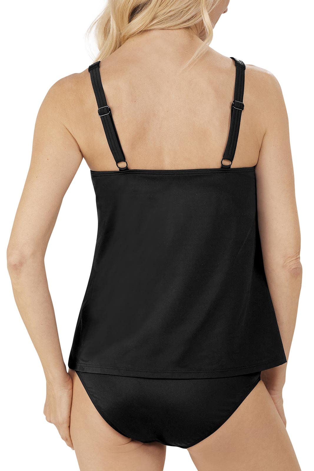 Amoena Women's Standard Faro Tankini Top, Black