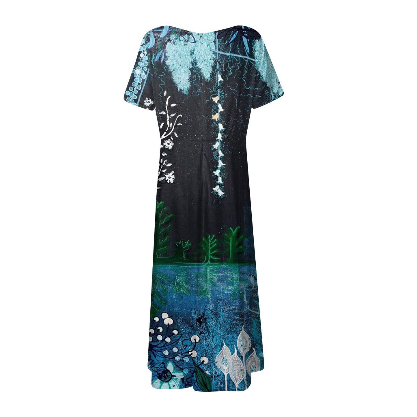 aihihe Summer Dresses for Women 2024 Vacation Sexy Midi Dresses Fitted Boho Dresses Orange Summer Casual U Neck Sundresses Womens Sundresses for Beach Vacation Sequin Flowy Dress