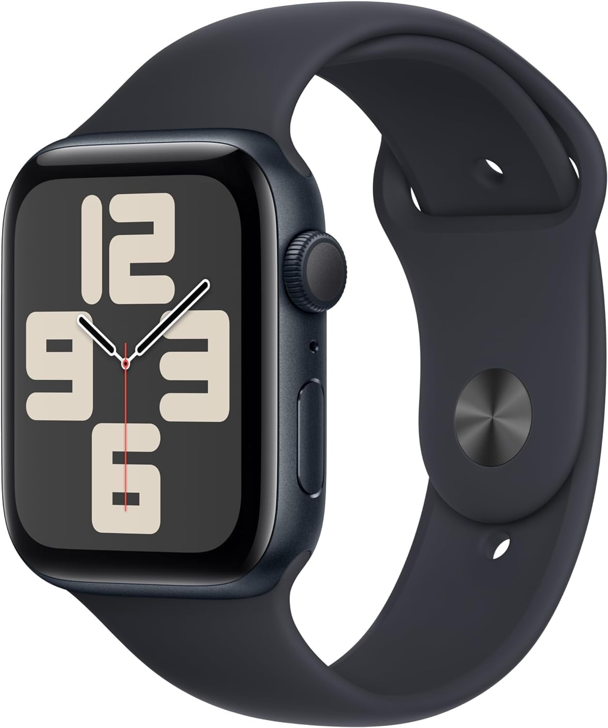 Apple Watch SE (2nd Gen) (GPS, 44mm) - Midnight Aluminum Case with Midnight Sport Band, M/L (Renewed)