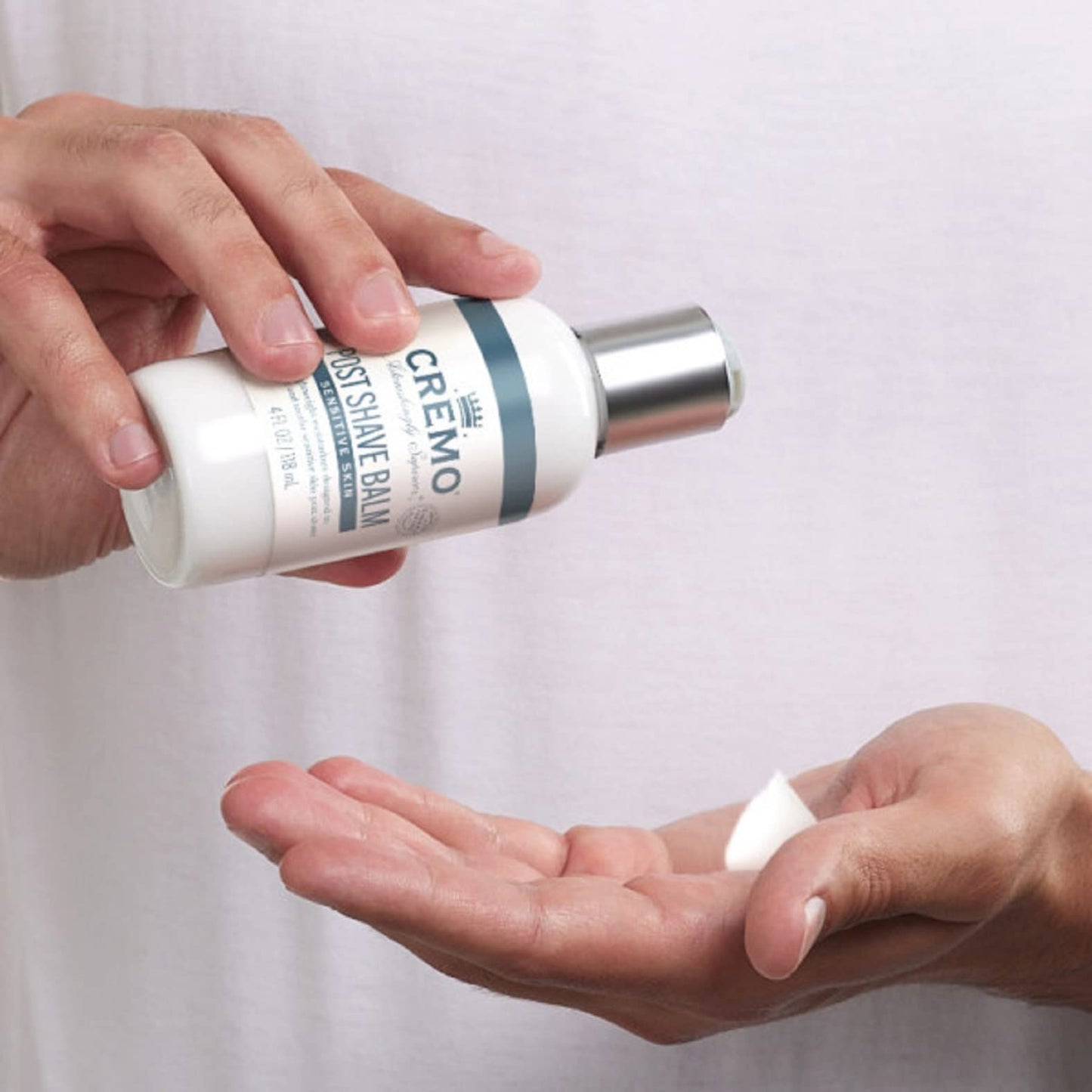 Cremo Sensitive Post Shave Balm, Soothes, And Protects Skin From Shaving Irritation, Dryness and Razor Burn, 4 Fluid Ounces