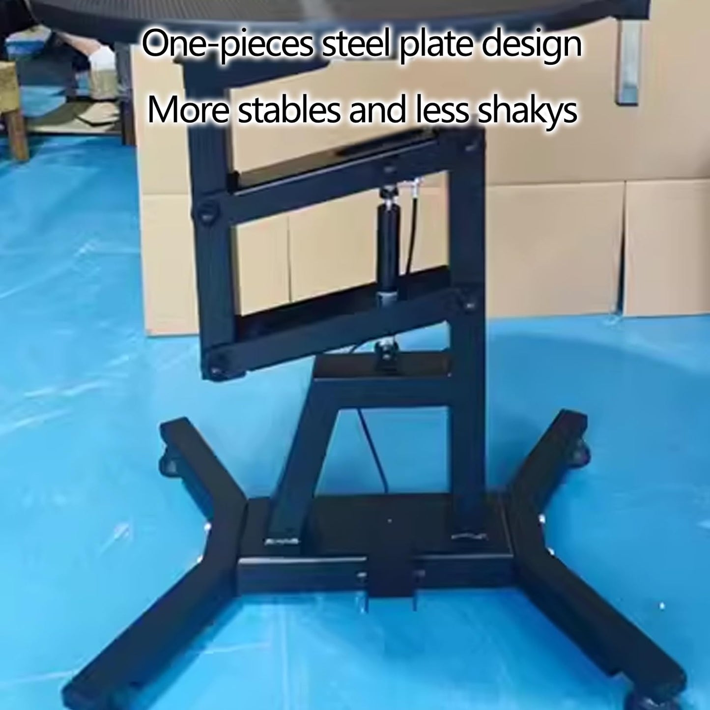 Pneumatic Dog Grooming Table Foldable Dog Washing Station for Home Liftable and Rotatable Pet Grooming Table with Non Slip Feet, Roughened One Pieces Steel(Black,60cm)