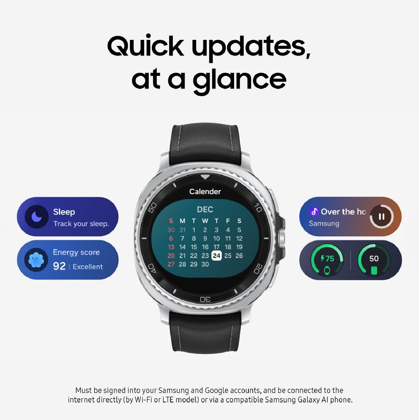 Samsung Galaxy Watch 8 Classic (2025) 46mm LTE Smartwatch, Cushion Design, Rotating Bezel, Quick Button, Sleep Coaching, Running Coach, Energy Score, White [US Version, 2 Yr Warranty]