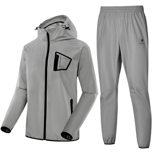 HOTSUIT Sauna Suit Men Non Rip Boxing Sweat Suits Exercise Workout Jacket