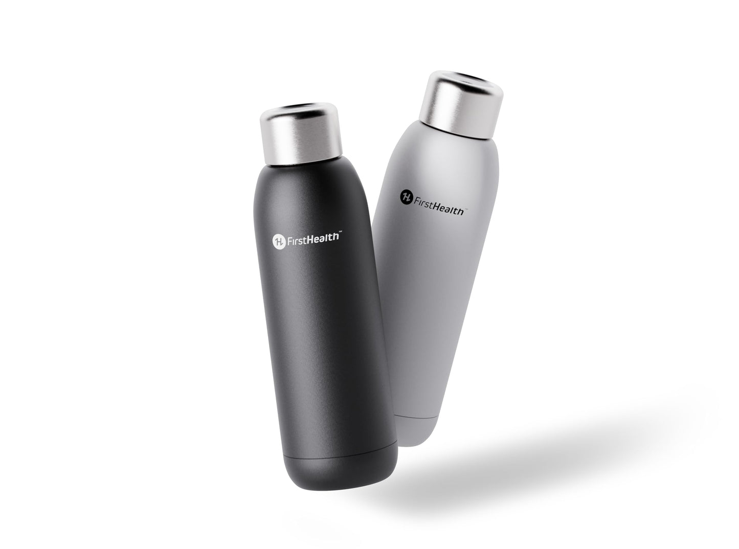 FIRSTHEALTH UV Self Cleaning and Water Purifying Bottle -18 Ounce Insulated Rechargeable Stainless-Steel Tumbler, Reusable, Kills 99.9% of Germs, Bacteria. Keeps Hot for 12-HR or Cold for 24-HR
