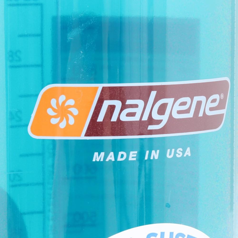 Nalgene Sustain Tritan BPA-Free Water Bottle Made with Material Derived From 50% Plastic Waste, 32 OZ, Wide Mouth, Teal