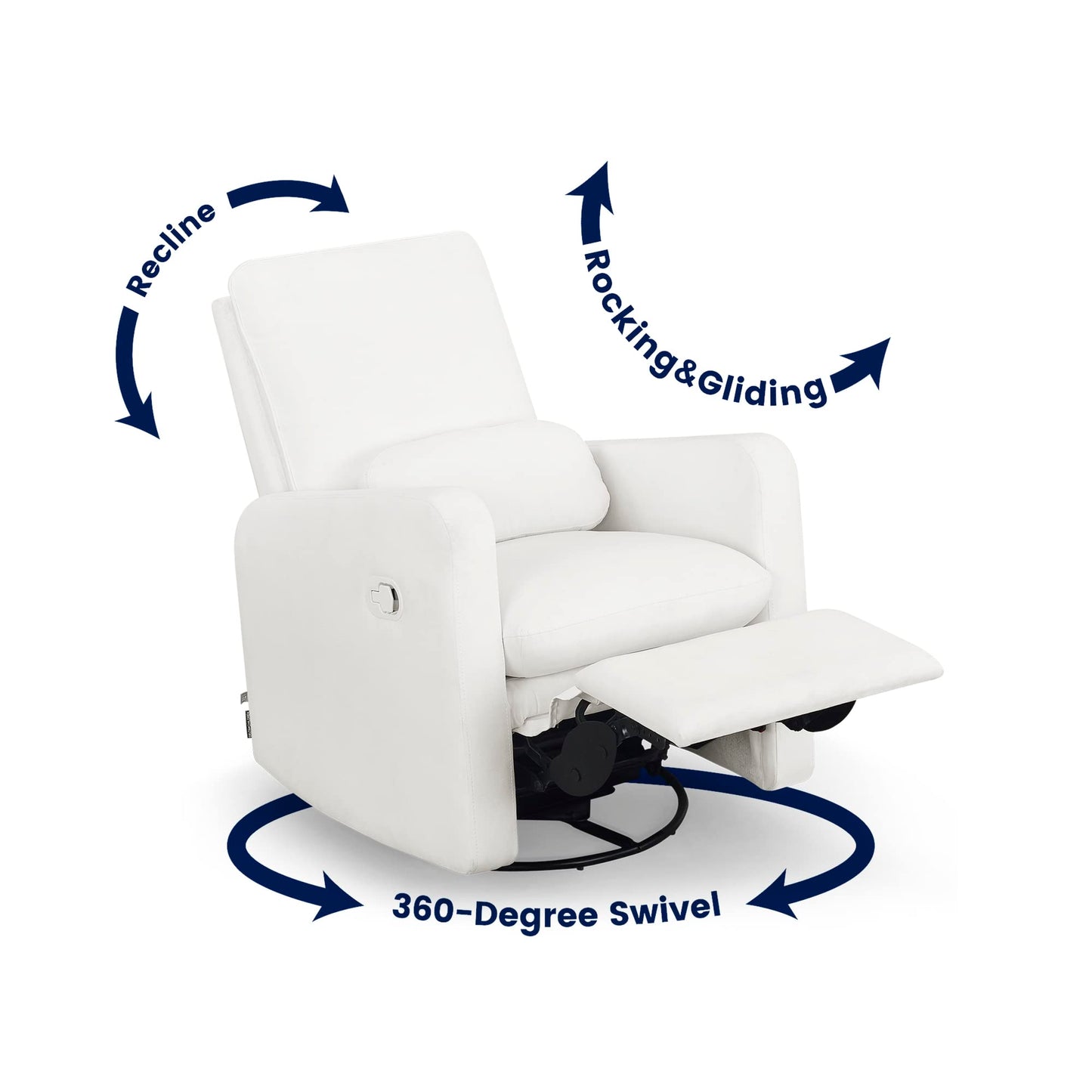 GAP babyGap Cloud Recliner with LiveSmart Evolve - Sustainable Performance Fabric, Artic