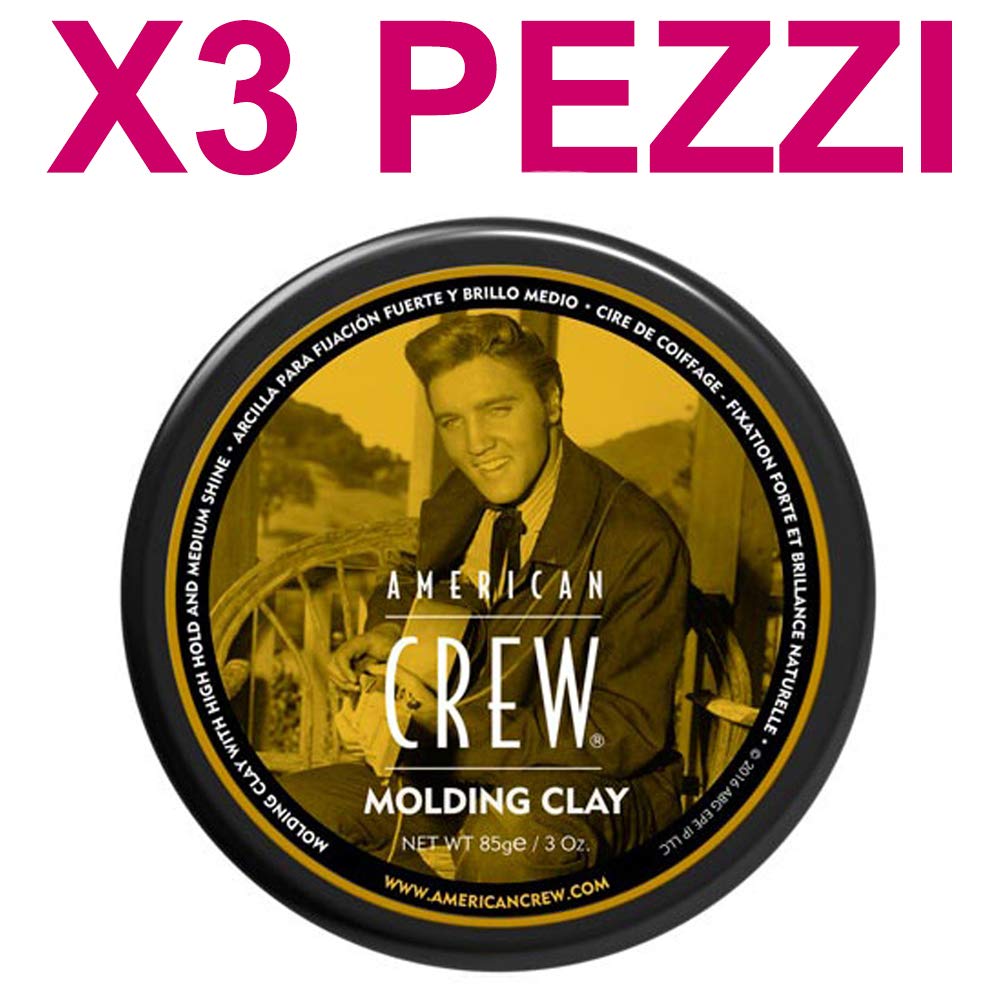 AMERICAN CREW by American Crew MOLDING CLAY 3 OZ (Package of 3) by American Crew