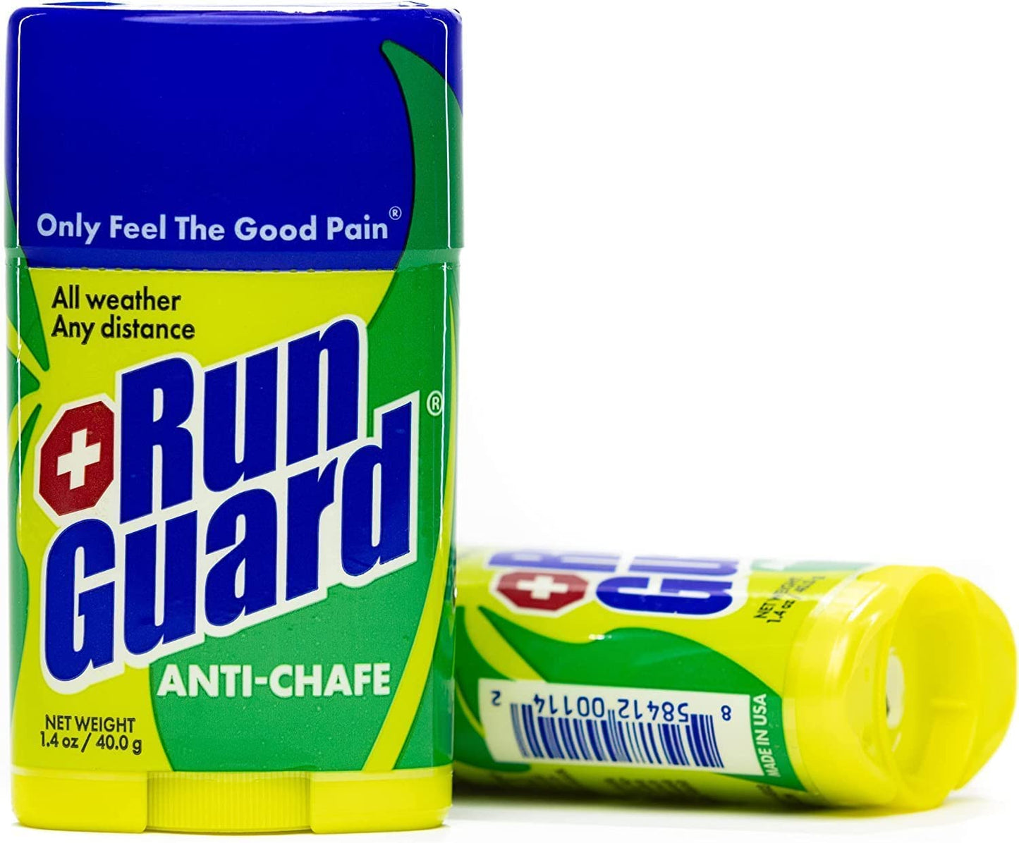 Anti-Chafing Stick - Made with 100% Plant-Based Ingredients Plus Beeswax. Works for All Distance Runners from 5K Walks/Runs to 100 Mile Ultra Marathons (1.4oz pack of 2)