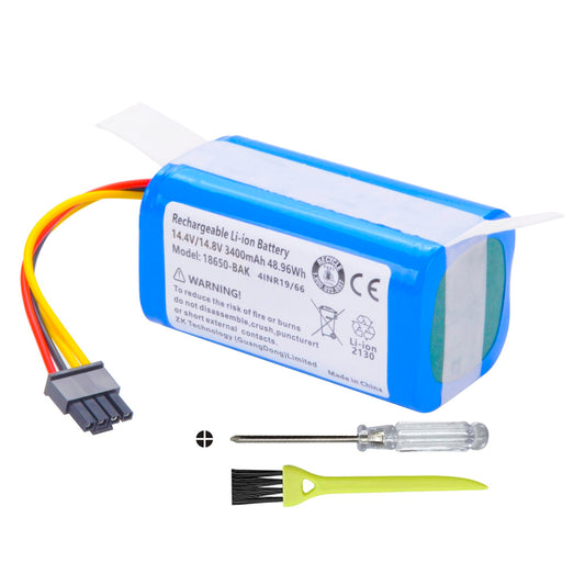ANCBD P10 Replacement Vacuum Robot Battery for AIRROBO Vacuum Cleaner 14.4V 3400mAh