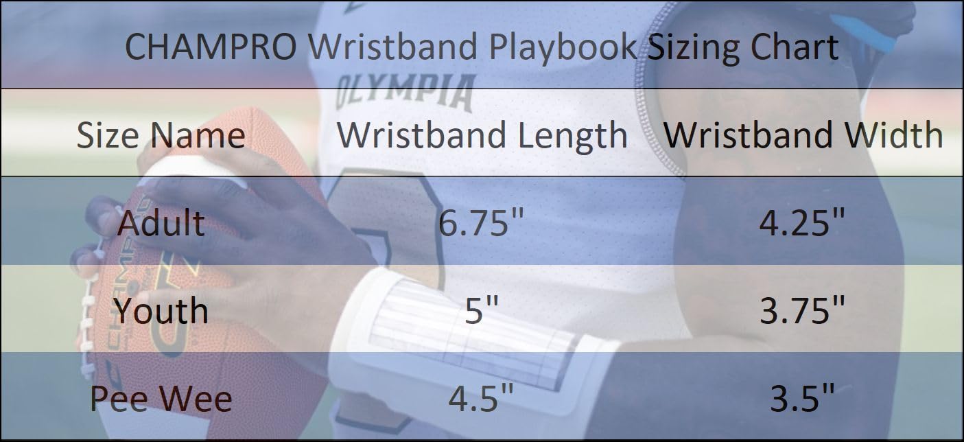 CHAMPRO Triple Wristband Playbook, Adult, Camo Navy (AF50CNY)